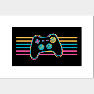 Retro Vintage Gamer Gift Posters and Art